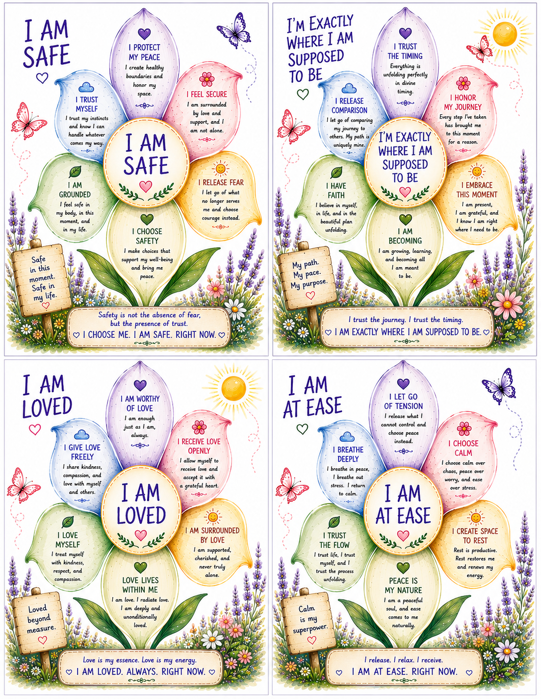 Example I Am Safe Curiosity Rocks card